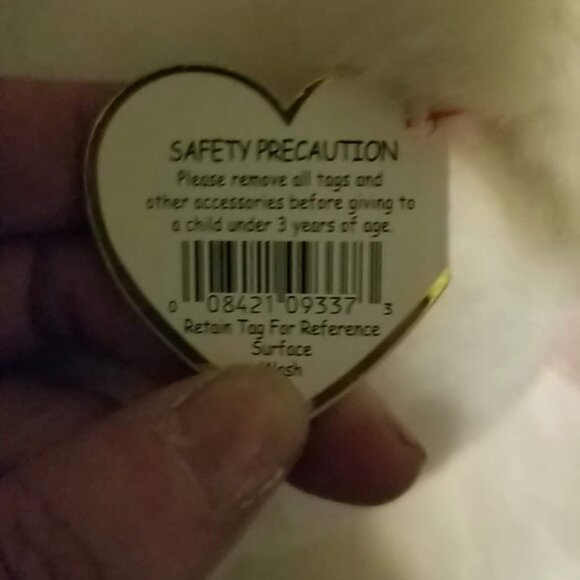 Ty Halo Bear Beanie Buddy, NWT - Picture 7 of 10